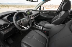 2019 Hyundai Santa Fe front interior seats 02