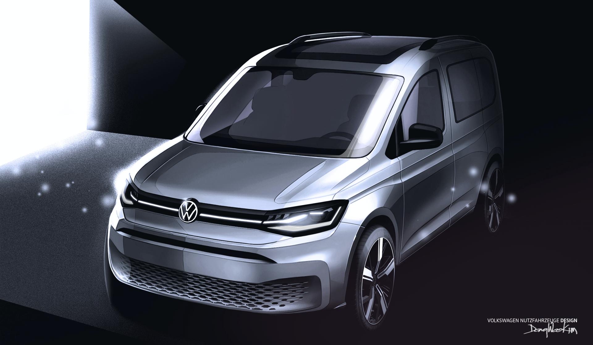 2020 vw caddy passenger version official rendering