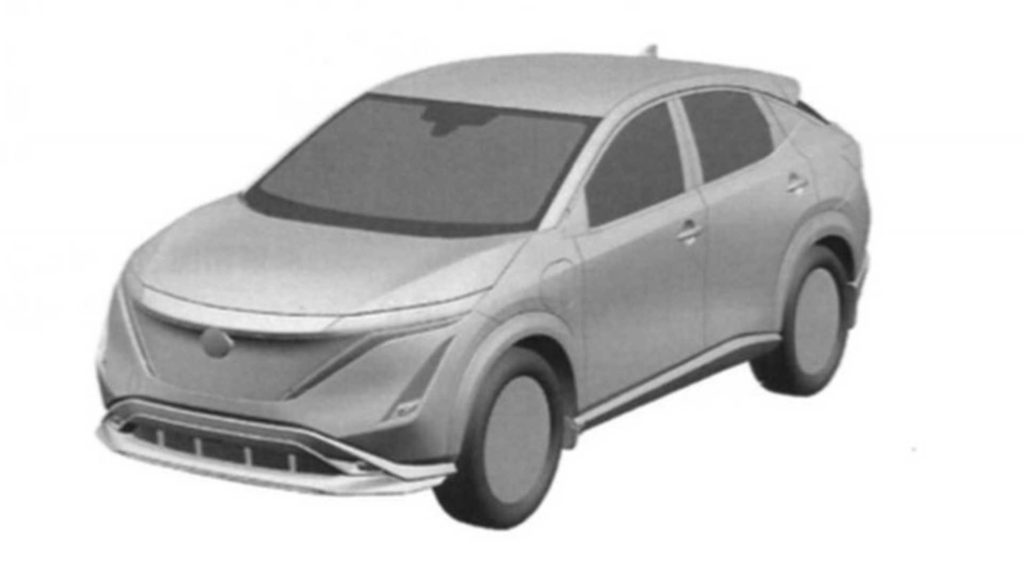 Nissan Ariya засветился на патентных изображениях