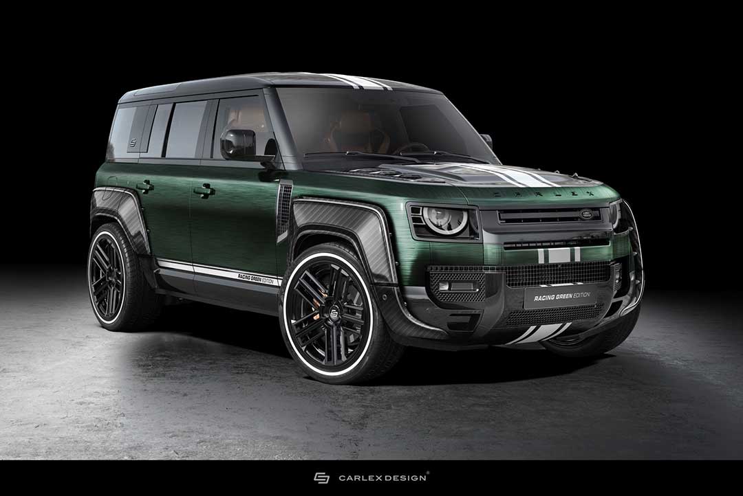Land Rover Defender в ​​стиле British Racing Green, от Carlex Design
