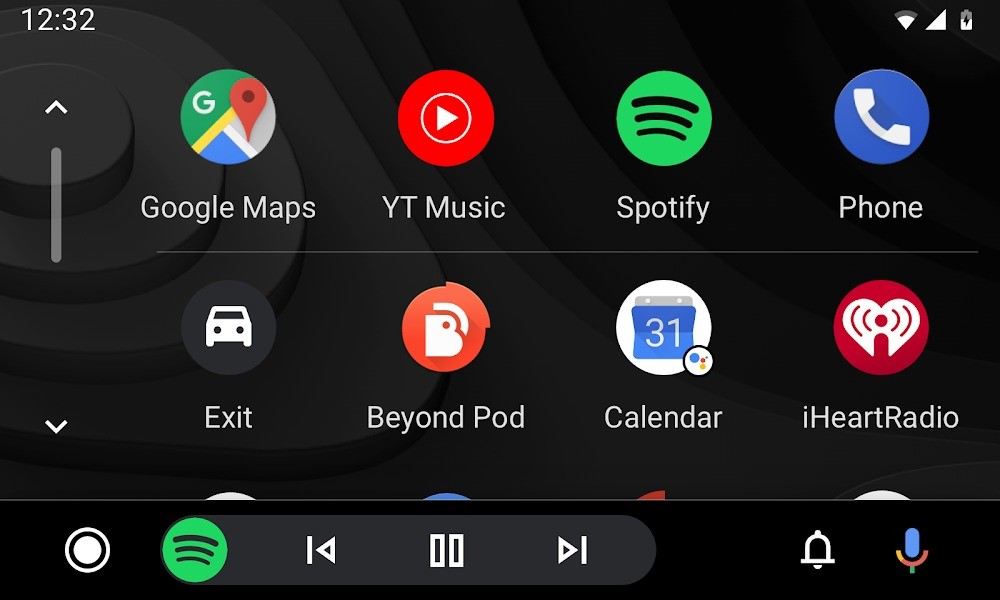динамическая панель Android Auto