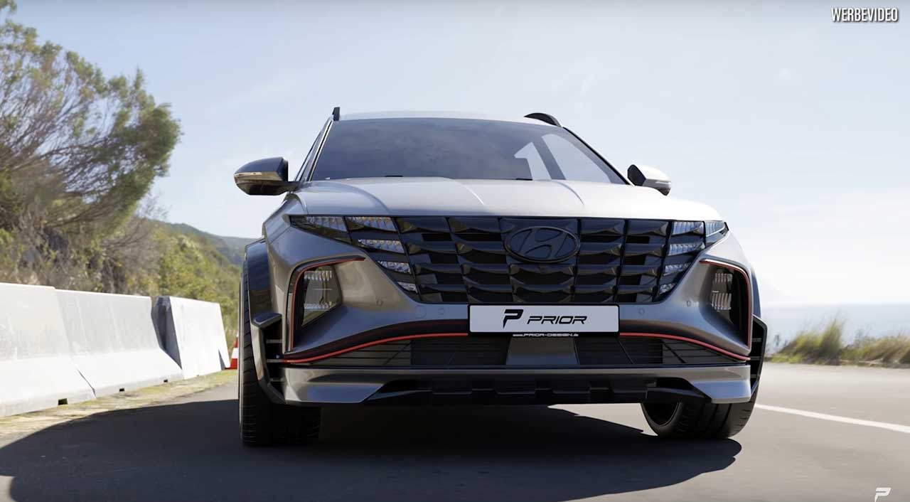 Prior Design примерил широкофюзеляжный комплект на Hyundai Tucson 2021 года